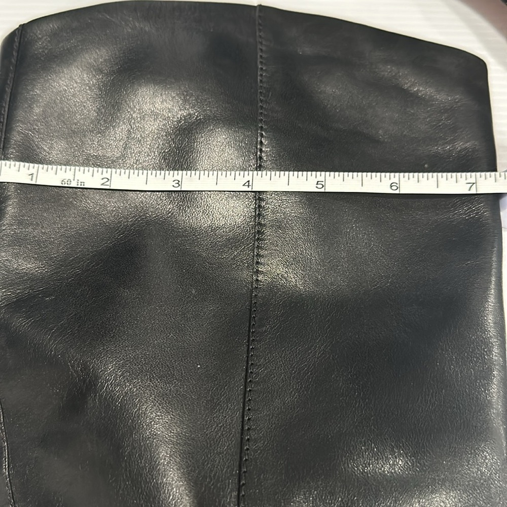 Coach Mysie Black Tall Leather Riding Boots - Picture 11 of 11